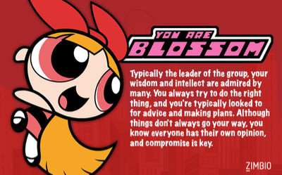 Which Powerpuff Girl Are You Results: Blossom