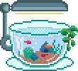 Animated gif - An aquarium teacup