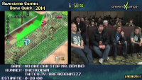 A screenshot from the stream layout of AGDQ
