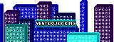 A pixelated city skyline with a sign that says 'Yesterweb Ring'